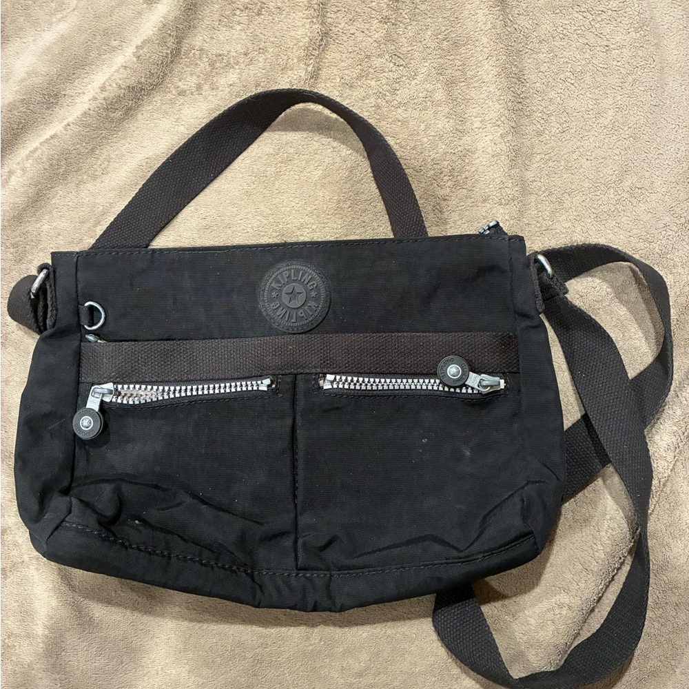 Kipling Black bag with Silver Accents